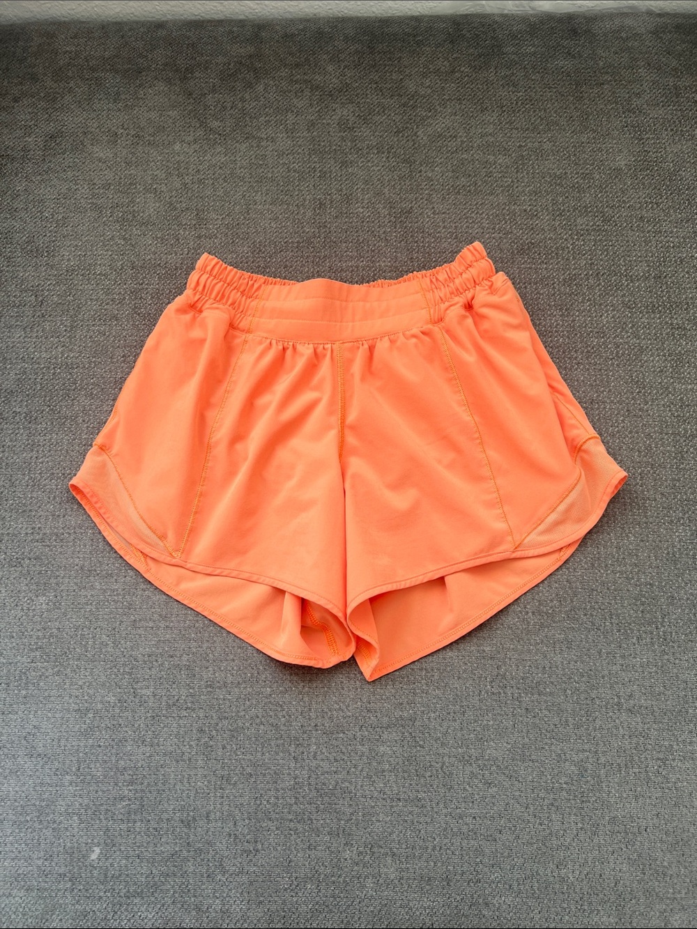 lululemon athletica Orange Athletic Running Shorts